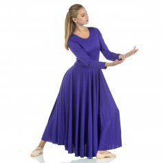  Yeahdor Womens Long Sleeve Praise Dance Dress Color