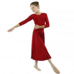 Danzcue Praise Full Length Long Sleeve Child Dance Dress [WSD102C] - $29.95