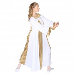 Danzcue Praise Shimmery Long Sleeve Dress