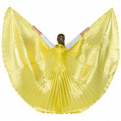 2-pc Set Danzcue Praise Full Length Long Sleeve Dance Dress Gold Angel Wing