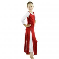 Danzcue Praise Dance Paneled Tunic (white dress not included) [WST508 ...