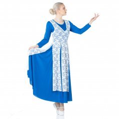 Danzcue V-Neck Praise Dance Lace Pullover