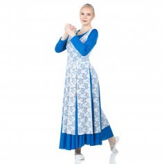 Danzcue V-Neck Praise Dance Lace Pullover