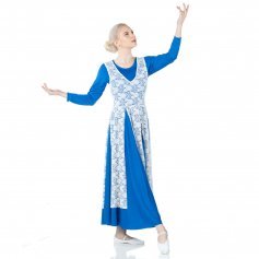 Danzcue V-Neck Praise Dance Lace Pullover